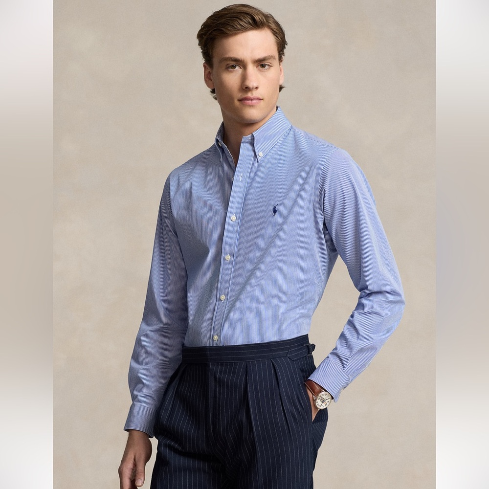 Polo by Ralph Lauren Men's Striped Poplin